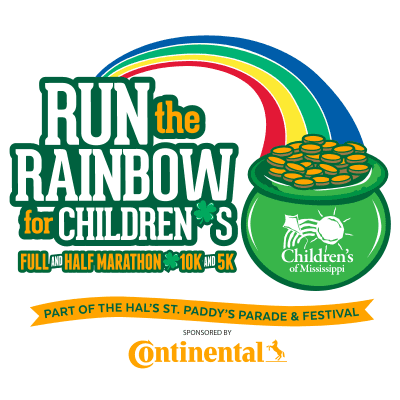 run the rainbow logo