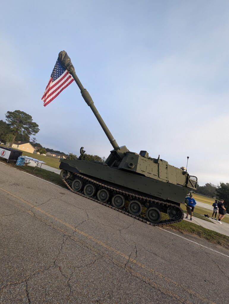 Tank with American Flag